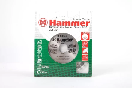 Диск пильный твердосплавный HAMMER Ф130х20мм 36зуб. (205-201) купить в Губкинске