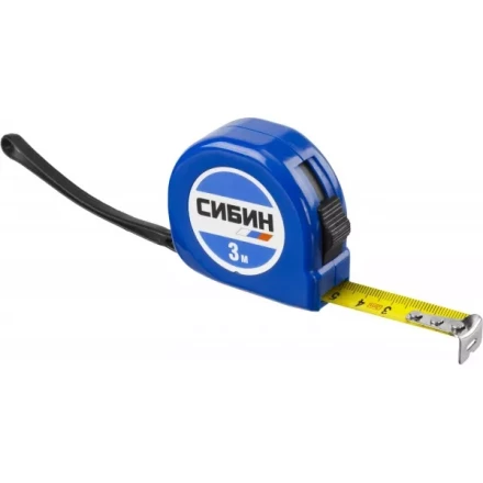 Рулетка СИБИН, пластиковый корпус, 3м/16мм 34020-03-16 купить в Губкинске