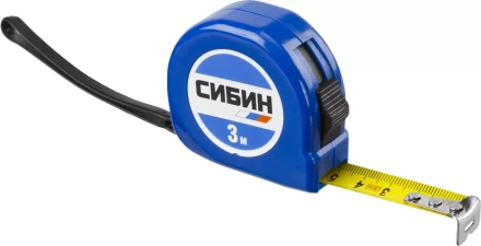 Рулетка СИБИН, пластиковый корпус, 3м/16мм 34020-03-16 купить в Губкинске