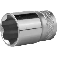 Торцовая головка KRAFTOOL "INDUSTRIE QUALITAT", Cr-V, SUPER-LOCK, хромосатинированная, 1/2", 21 мм 27801-21_z01