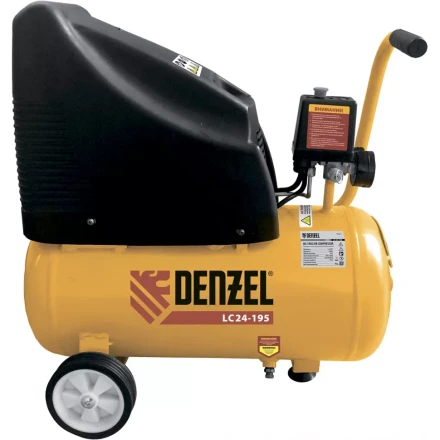 Компрессор воздушный безмасляный поршневой прямой привод DENZEL LC 24-195 58072 купить в Губкинске