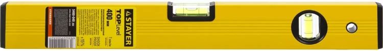 Уровень STAYER "STANDARD" "TOPLevel", коробчатый, 2 противоударных ампулы, линейка, 40см 3460-040_z03 купить в Губкинске
