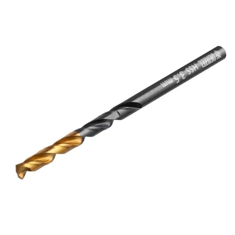 Сверло по металлу, 3,5 мм, HSS-Tin, Golden Tip, 10 шт. Denzel 717207 купить в Губкинске