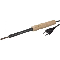 Электропаяльник с деревянной рукояткой, 65Вт 55407-65