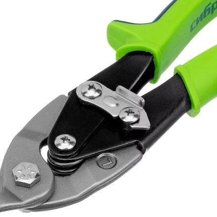 Ножницы по металлу, Сибртех 250 мм, левый рез, сталь С55, двухкомпонентные рукоятки, 78338 купить в Губкинске