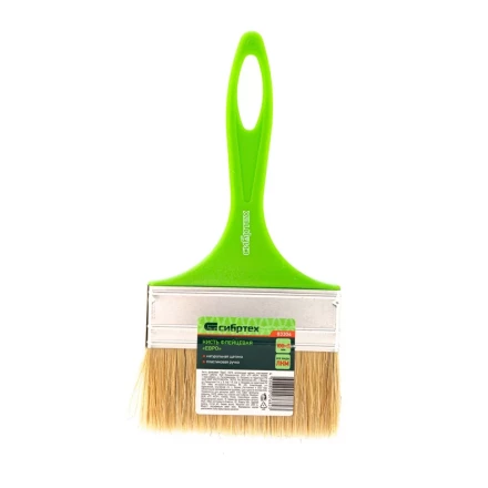 Кисть флейцевая &quot;Евро&quot;, 100 x 8, натуральная щетина, пластиковая ручка Сибртех 83304 купить в Губкинске