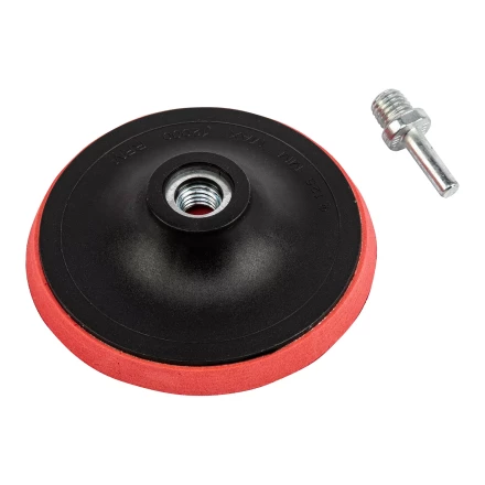 Насадка для дрели и УШМ с липучкой, 125 мм, с адаптером c М14 на d8 Сибртех 76235 купить в Губкинске