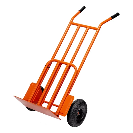 Тележка ручная 2-х колесная Сибртех 69302, усиленная, г/п 250кг, откидная платформа 530х400мм купить в Губкинске