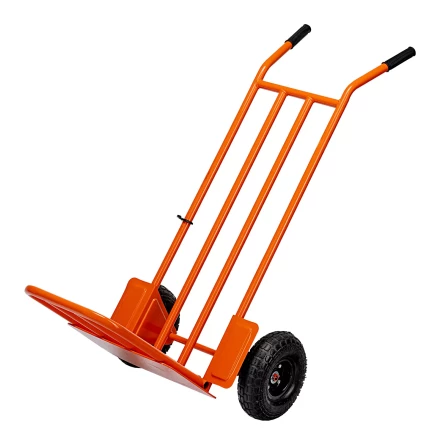 Тележка ручная 2-х колесная Сибртех 69302, усиленная, г/п 250кг, откидная платформа 530х400мм купить в Губкинске