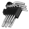 Набор ключей имбусовых Torx-Tempered, TT10-50, CrV, 9 шт. Сибртех 123707 купить в Губкинске