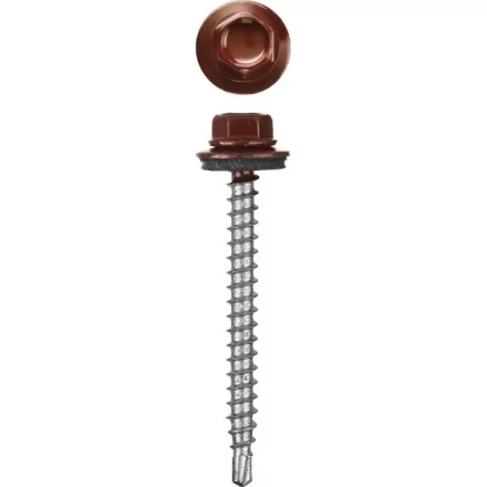 Саморезы СКД кровельные, RAL 3005 темно-красный, 51 х 4.8 мм, 1 200 шт, для деревянной обрешетки, STAYER 30300-48-051-3005 купить в Губкинске