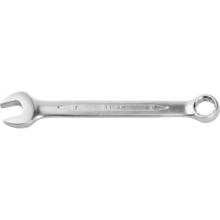 Ключ ЗУБР &quot;ПРОФИ&quot; гаечный комбинированный, Cr-V сталь, хромированный, 12мм 27022-12 купить в Губкинске