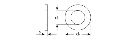 Шайбы DIN 125A коробка 5 кг серия МАСТЕР купить в Губкинске