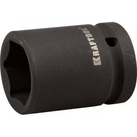 Торцовая головка KRAFTOOL &quot;INDUSTRIE QUALITAT&quot; ударная (3/4&quot;), FLANK, Cr-Mo, фосфатированная, 24 мм 27945-24_z01 купить в Губкинске