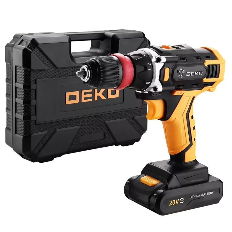 Дрель аккумуляторная DEKO DKCD20FU-Li SET3, 063-4177, со съемным патроном купить в Губкинске