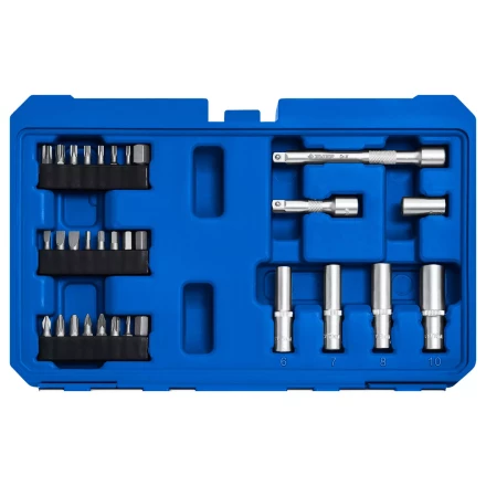 ЗУБР А-57, 57 предм., (1/4), универсальный набор инструмента, Профессионал (27671-H57) купить в Губкинске