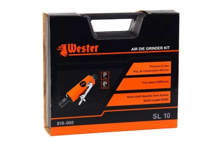 Пневматическая мини-дрель WESTER SL-10 (набор) пневматический купить в Губкинске