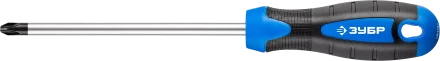 Отвертка ЗУБР &quot;МАСТЕР&quot;, хром-ванадиевая сталь, эргономичная двухкомпонентная рукоятка, PH № 2-150мм 25232-2-15 купить в Губкинске