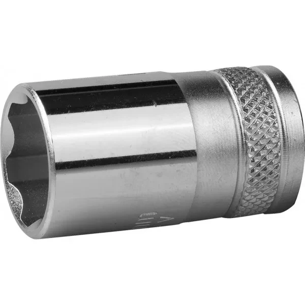 Торцовая головка KRAFTOOL "INDUSTRIE QUALITAT", Cr-V, SUPER-LOCK, хромосатинированная, 1/2", 16 мм 27801-16_z01 купить в Губкинске