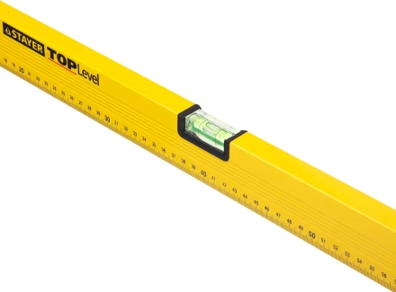 Уровень STAYER &quot;STANDARD&quot; &quot;TOPLevel&quot;, коробчатый, 2 противоударных ампулы, линейка, 120см 3460-120_z03 купить в Губкинске