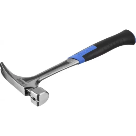 Молоток-гвоздодер ЗУБР &quot;ПРОФЕССИОНАЛ&quot; цельнокованый с магнитом и двухкомпонентной рукояткой, 580г 20258-580 купить в Губкинске