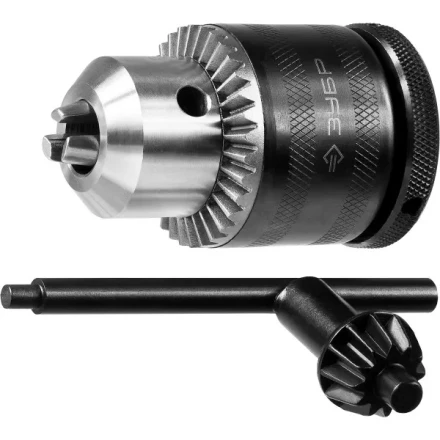 Патрон ЗУБР &quot;ЭКСПЕРТ&quot; цельнометаллический для дрели, с ключом, фиксатор, 13мм, 1/2&quot; 29082-13-1/2_z01 купить в Губкинске