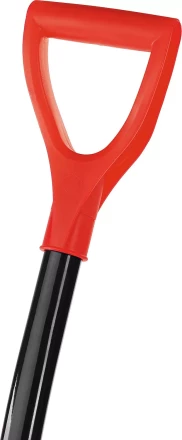 Лопата снеговая пластиковая с алюминиевой планкой, с алюминиевым черенком и V-ручкой, 410мм, оранжевая, СИБИН 421845 421845 купить в Губкинске