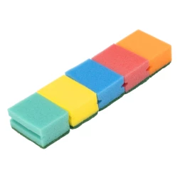 Губки для посуды профильные Comfort, 87 x 65 x 40 мм, 5 шт., Home Palisad 923575