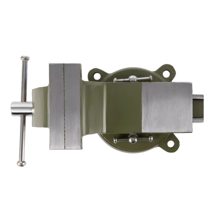 Тиски слесарные Сибртех 18618, 100 мм, стальные, поворотные купить в Губкинске