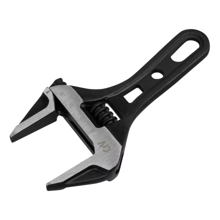 Ключ разводной Denzel 135 мм, CrV, кованый, укороченная рукоятка 15752 купить в Губкинске