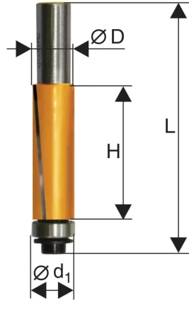 Фреза кромочная прямая ф19х25,4мм хв. 12мм Энкор 46168 купить в Губкинске