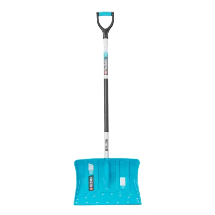 Лопата-скрепер для уборки снега Palisad 61797, полипропилен, 460х320х1300 мм, алюминиевый черенок, ПВХ, LUXE купить в Губкинске