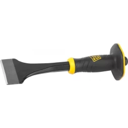 Зубило-конопатка JCB, двухкомпонентная рукоятка с протектором, CrV cталь, 275х75мм JCL016