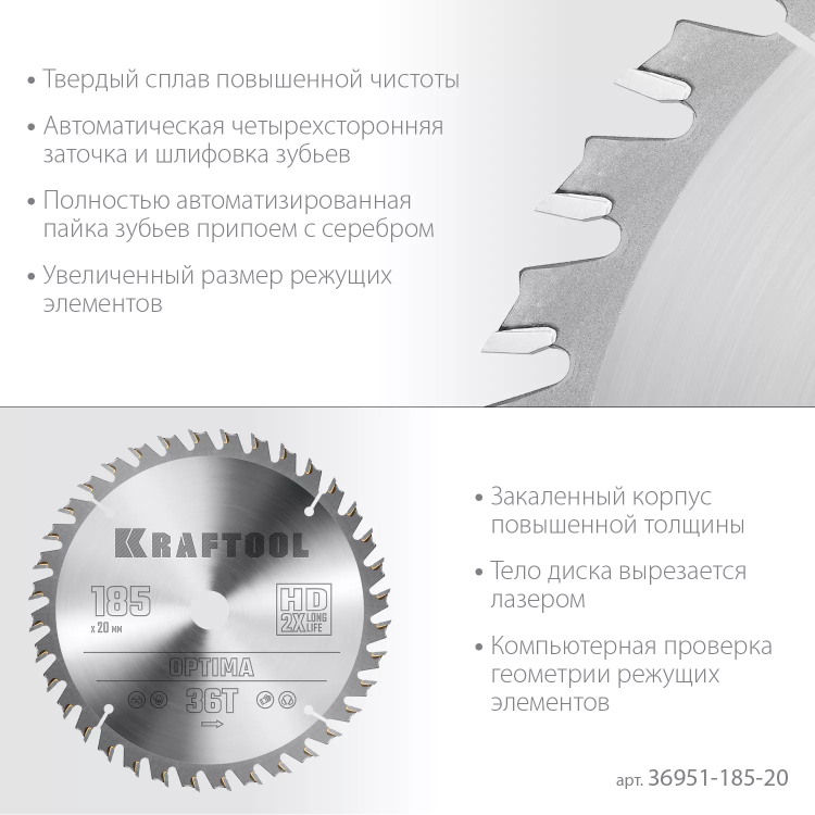 Диск пильный OPTIMA, повышенный ресурс 36951-185-20 купить в Губкинске
