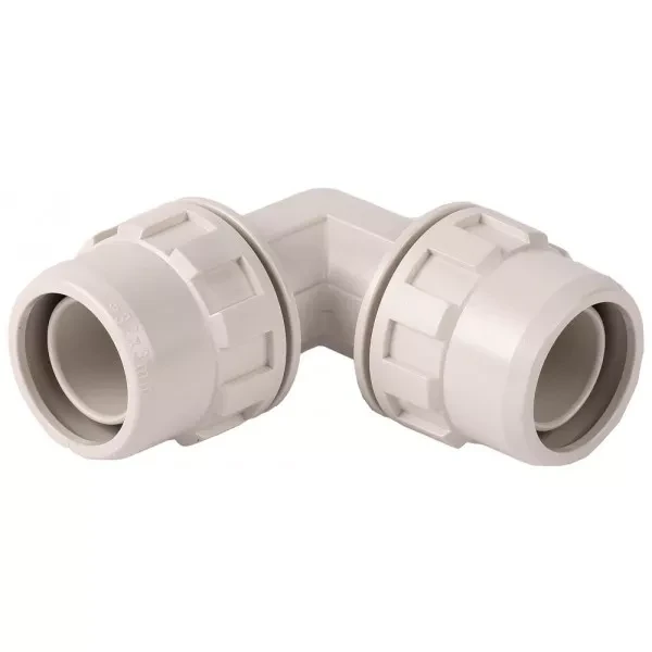 Соединитель ЗУБР "ШиреФит" угловой 90° "штуцер с гайкой - штуцер с гайкой", 32мм 51492-32 купить в Губкинске