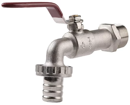 Кран ЗУБР шаровой водоразборный, латунный с никелированным покрытием, 3/4&quot;-3/4&quot; 51216-3/4-3/4 купить в Губкинске