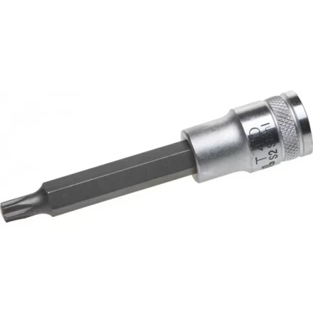 Торцовая бита-головка KRAFTOOL &quot;INDUSTRIE QUALITAT&quot;, удлиненная, материал S2, TORX, сатинированная, 1/2&quot;, Т40 27906-40_z01 купить в Губкинске