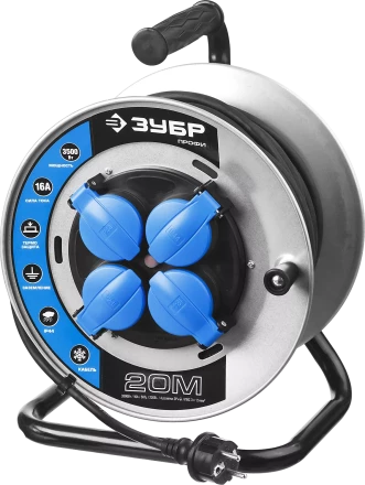 Удлинители на катушке силовые провод КГ 3х15 мм2 серия ПРОФЕССИОНАЛ купить в Губкинске