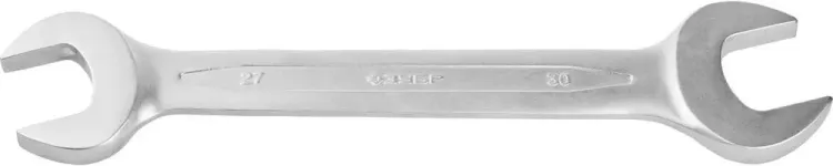 Ключ ЗУБР "ПРОФИ" гаечный рожковый, Cr-V сталь, хромированный, 27х30мм 27027-27-30 купить в Губкинске