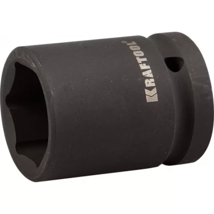 Торцовая головка KRAFTOOL &quot;INDUSTRIE QUALITAT&quot; ударная (3/4&quot;), FLANK, Cr-Mo, фосфатированная, 27 мм 27945-27_z01 купить в Губкинске