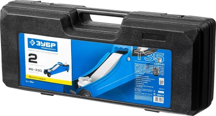 Домкрат гидравлический подкатной T35, 2т, 85-330мм, в кейсе, ЗУБР Профессионал 43056-2-K купить в Губкинске