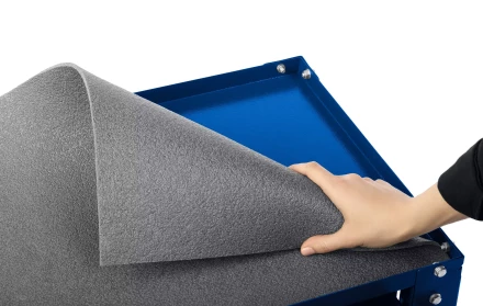 ЗУБР 820 х 405 х 955 мм, инструментальная тележка с выдвижным ящиком + 2 полки, Профессионал (38914) купить в Губкинске