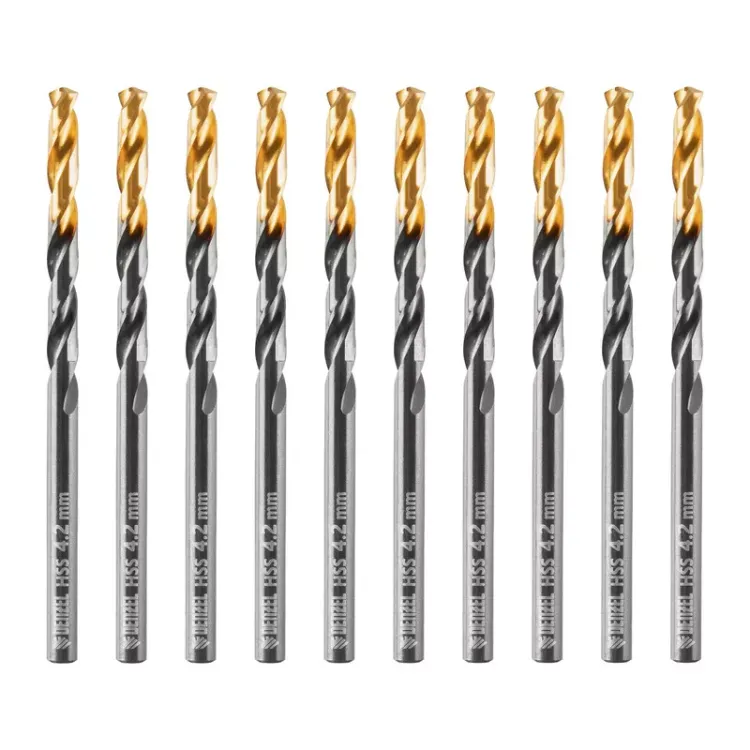 Сверло по металлу, 4,2 мм, HSS-Tin, Golden Tip, 10 шт. Denzel 717210 купить в Губкинске