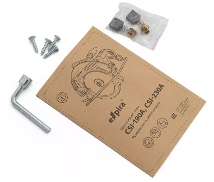 Пила циркулярная ESPIRA CSI-230A (ф230 мм, 220-240В,50/60 Гц, мощность 2500 Вт, 3900 об/мин), 401252 купить в Губкинске