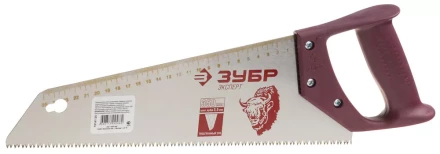 Ножовка ЗУБР &quot;ЭКСПЕРТ&quot; по дереву, универсальный закаленный зуб, деревянная ручка, шаг зуба 3,5мм, 350мм 15275-35 купить в Губкинске