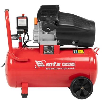 Компрессор воздушный КК-2200/50 2.2 кВт 350 л/мин 50 л прямой привод масляный MTX 58024 купить в Губкинске