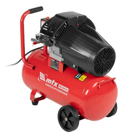 Компрессор воздушный КК-2200/50 2.2 кВт 350 л/мин 50 л прямой привод масляный MTX 58024 купить в Губкинске