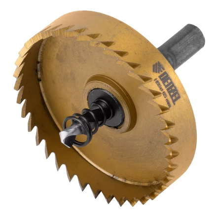 Коронка по металлу HSS, 65 мм, нитридтитановое покрытие Denzel 724121 купить в Губкинске