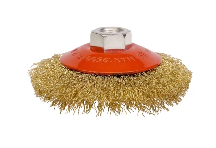 Щетка для УШМ М14/100 мм выгнутая сталь прямая VMX 511725 купить в Губкинске