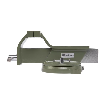 Тиски слесарные Сибртех 18619, 125 мм, стальные, поворотные купить в Губкинске